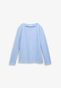 TOM TAILOR GERIPPTES  - Jumper - mid blue melange