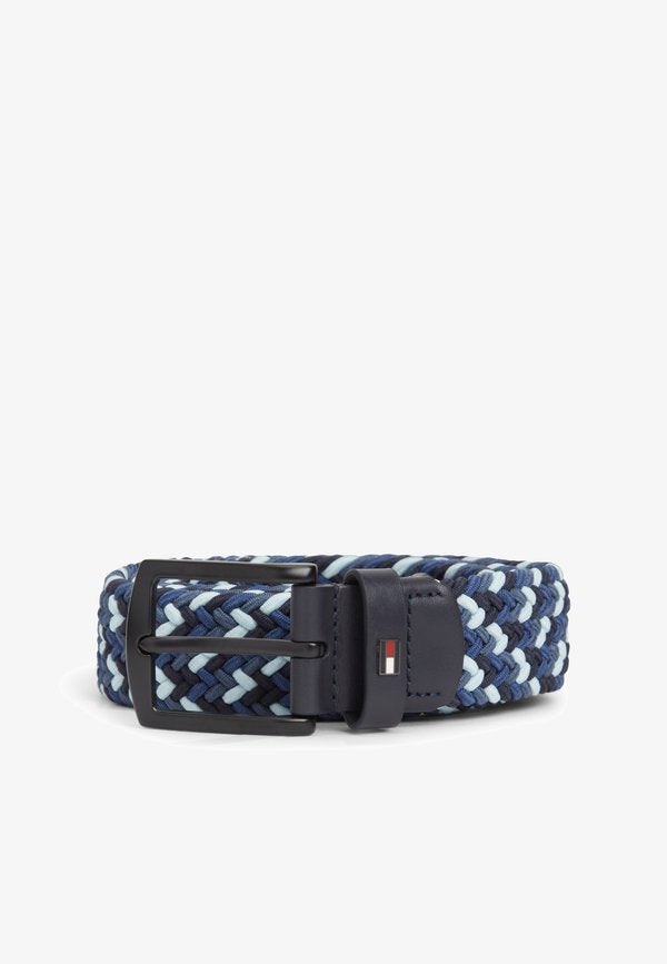 Tommy Hilfiger DENTON BRAIDED ELASTIC BELT - Braided belt - well water