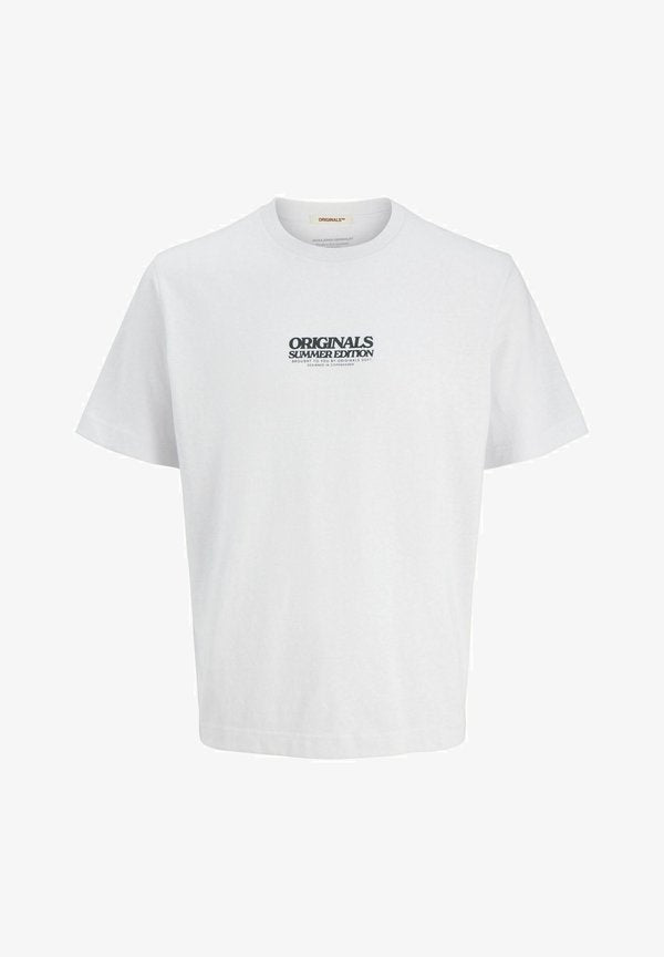 Jack & Jones Printed - Print T-shirt - bright white