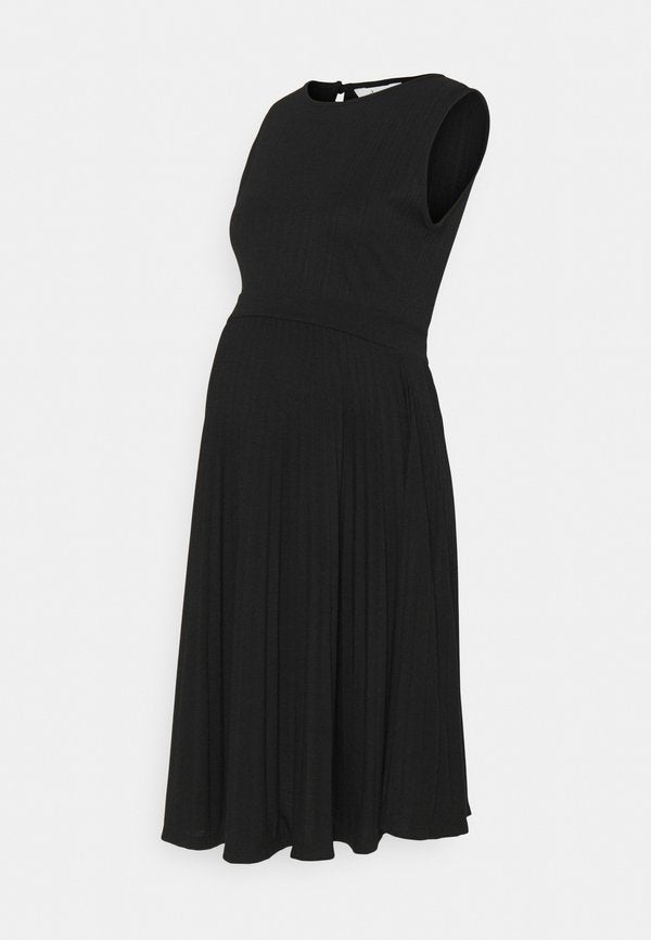 Ripe KNIFE PLEAT DRESS ROUND NECK