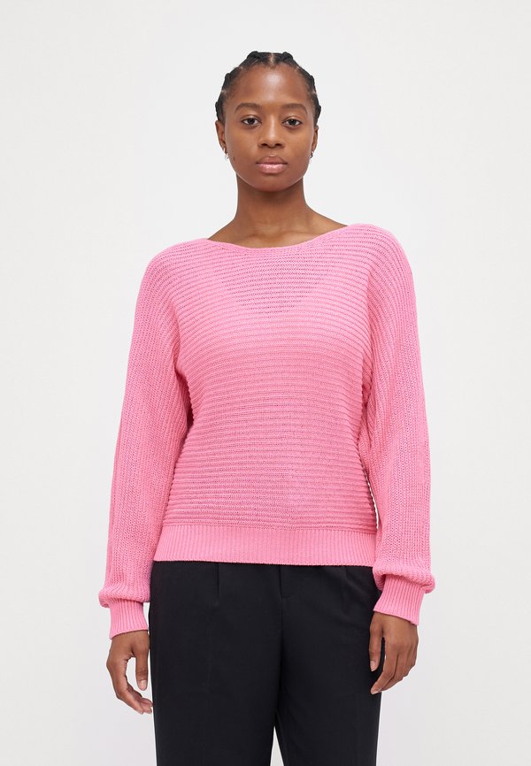 Vero Moda Petite VMLUX BOATNECK BATWING - Jumper - bonbon