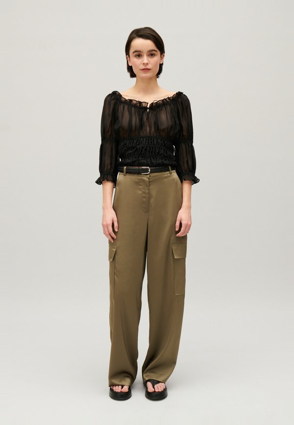 Claudie Pierlot BLOUSE COURTE VOLANTS