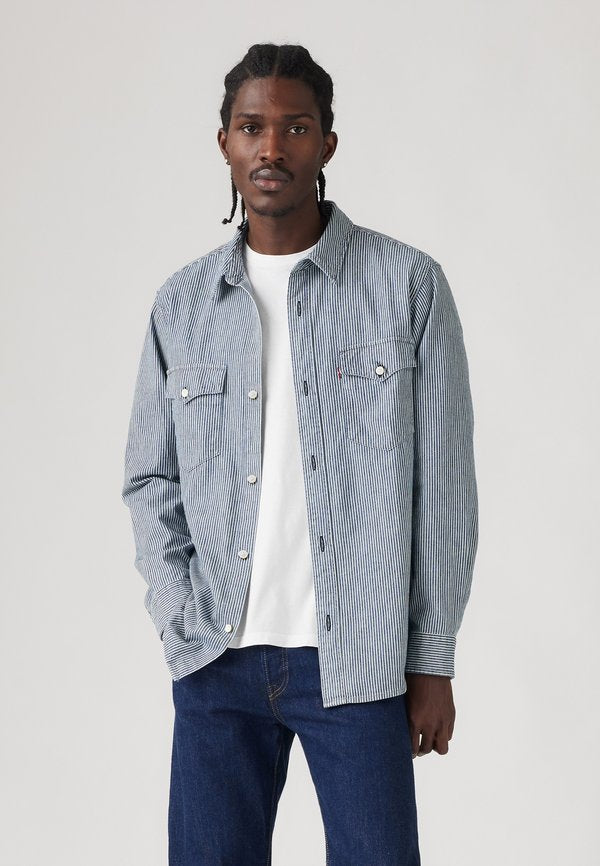 Levi's® RELAXED FIT WESTERN - Shirt - grand dark railroad