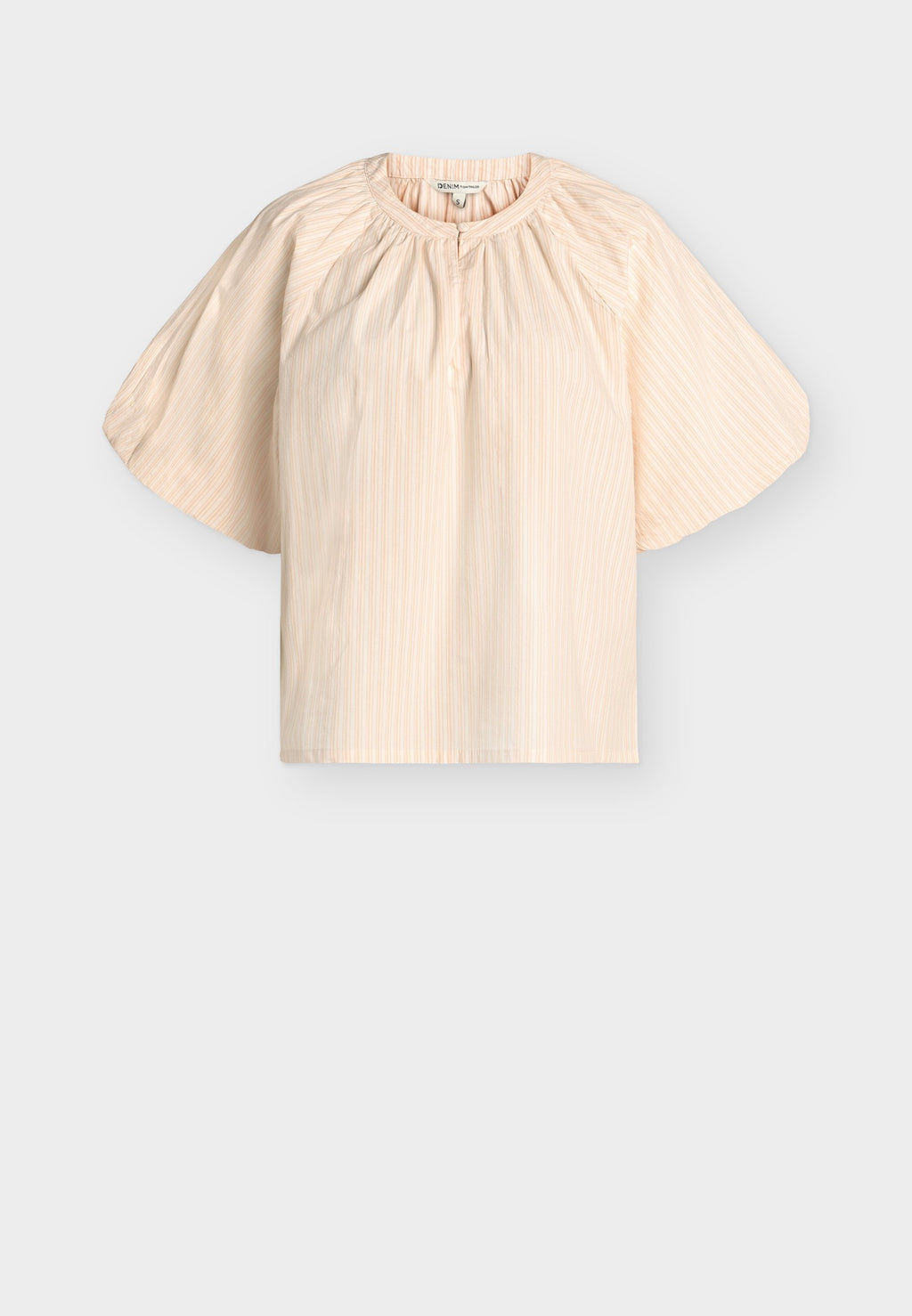 TOM TAILOR DENIM POPLIN BLOUSE WITH BUTTON DETAIL