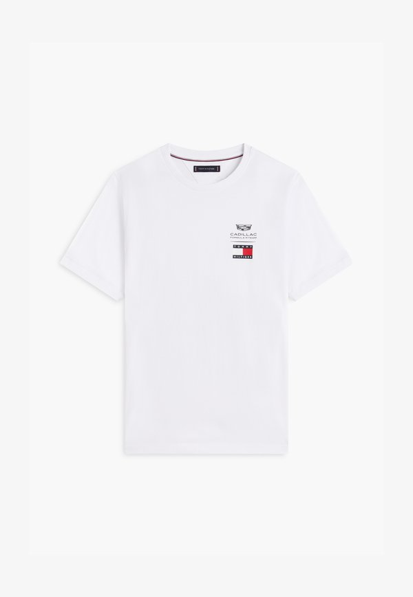 Tommy Hilfiger TH X CADILLAC FORMULA 1 TEAM LOGO TEE UNISEX - Print T-shirt - white