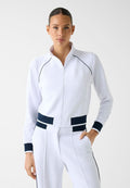 Guess Zip-up sweatshirt - weiß