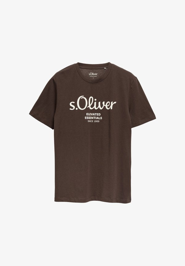 s.Oliver T-SHIRT - Print T-shirt - dunkelbraun