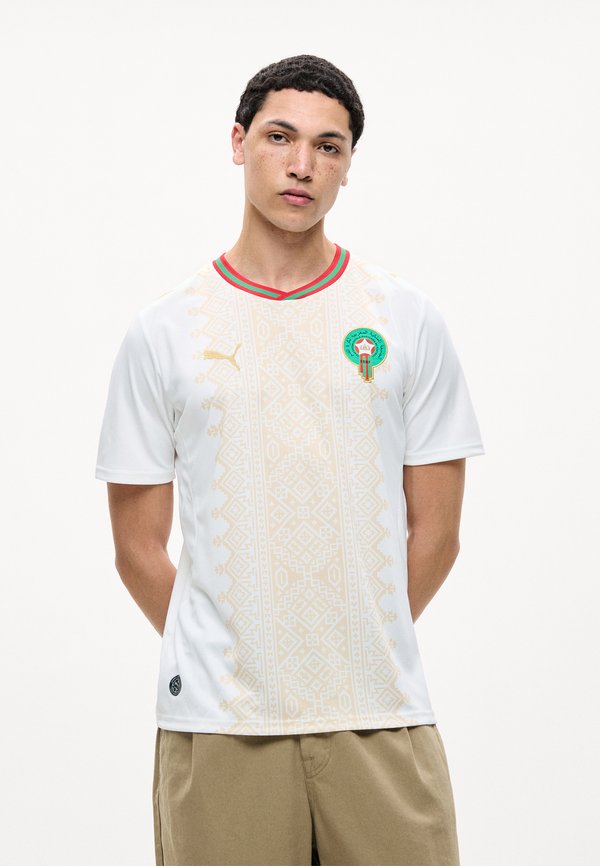 Puma MOROCCO FRMF AWAY REPLICA - Football jersey - white/victory gold-coloured