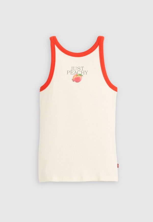 Levi's® HAYES RACER - Top - tank just peachy egret / signal red