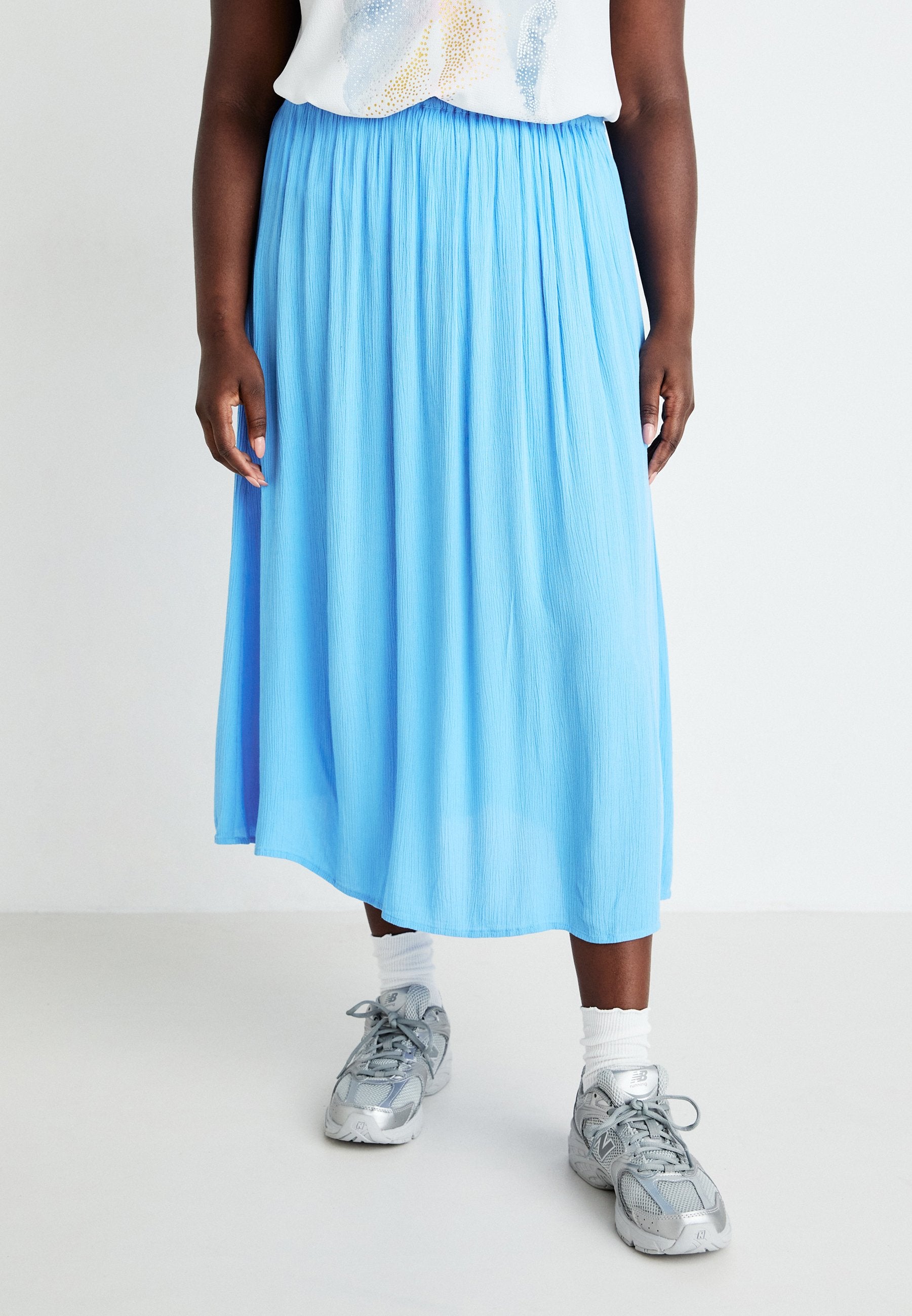 ONLY Carmakoma CARTRIB LIFE LONG SKIRT SOLID