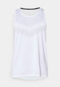 Nike Performance STRIDE TANK - Top - white/reflective silver