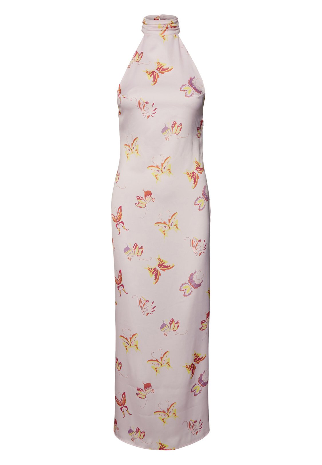 SOMETHINGNEW BUFFY HALTER OPEN BACK DRESS