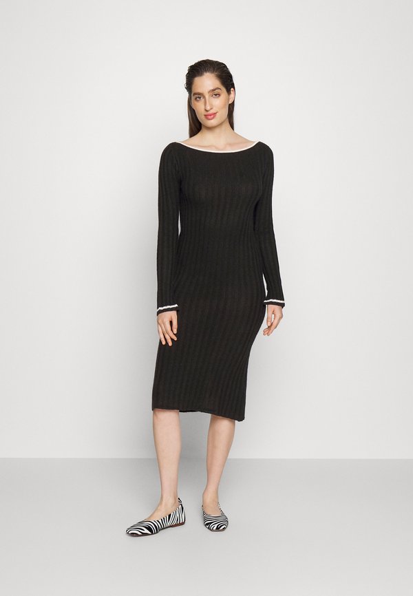 pure cashmere BOAT NECK DRESS