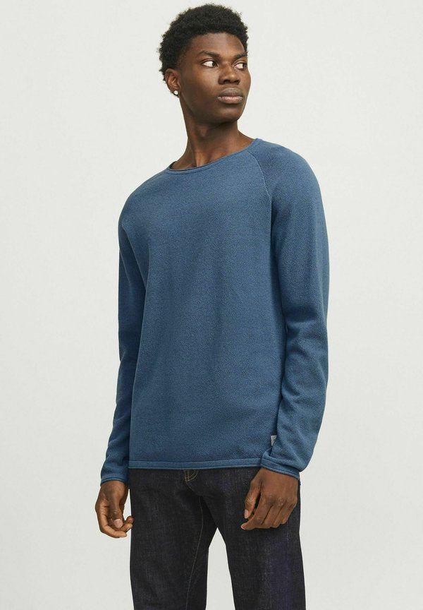 Jack & Jones JJEHILL KNIT CREW NECK NOOS - Jumper - oceanview