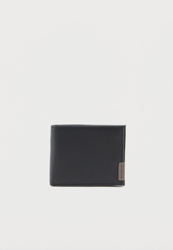 Tommy Hilfiger LOGO BIFOLD LEATHER CREDIT CARD WALLET - Wallet - black