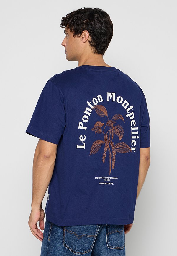 Jack & Jones Backprintet - Print T-shirt - ocean cavern