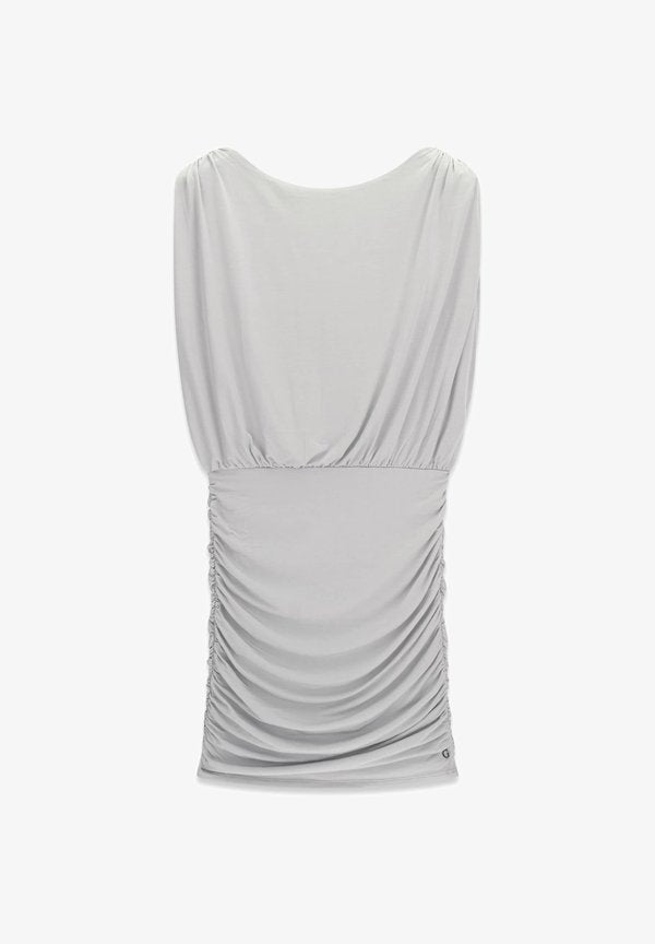 Guess BODYCON MINI DRESS - Jersey dress - hellgrau