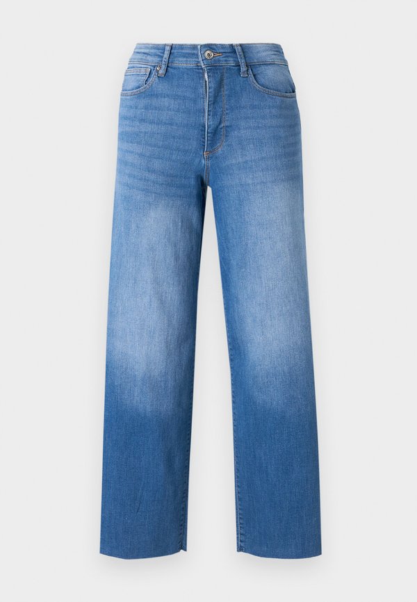 ONLY Wide-fit ONLANN-MADISON High waist Cropped Fit - Wide Leg - medium blue denim