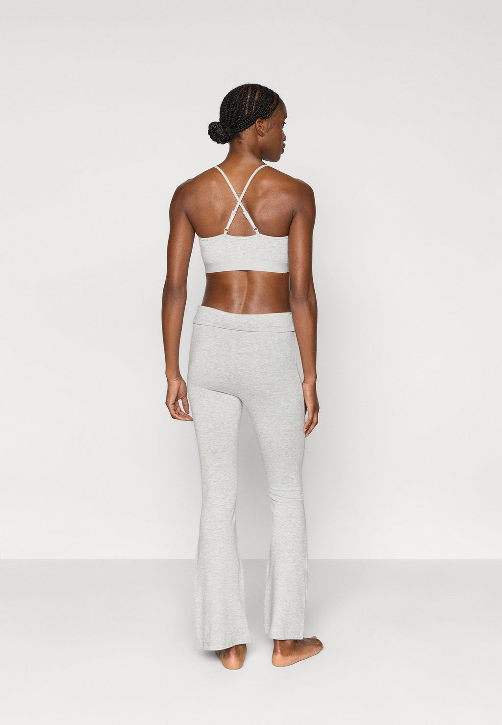 Even&Odd active FLARED LOW RISE LEGGINGS WITH FOLD OVER WAISTBAND