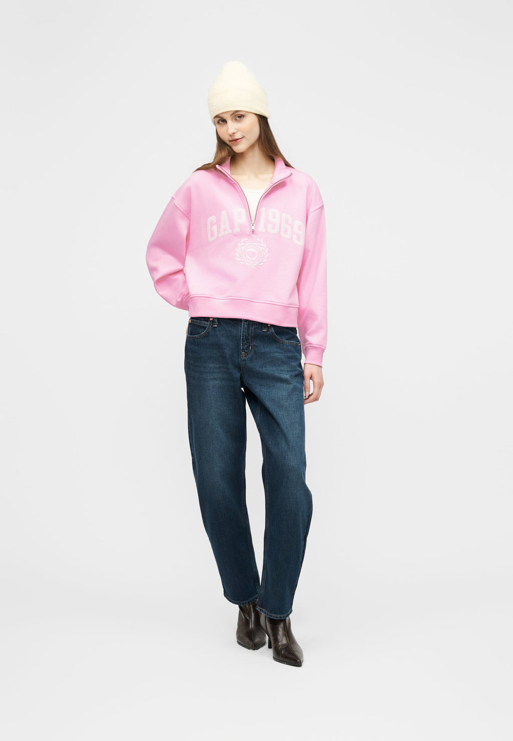 GAP LOGO JAN HALF ZIP