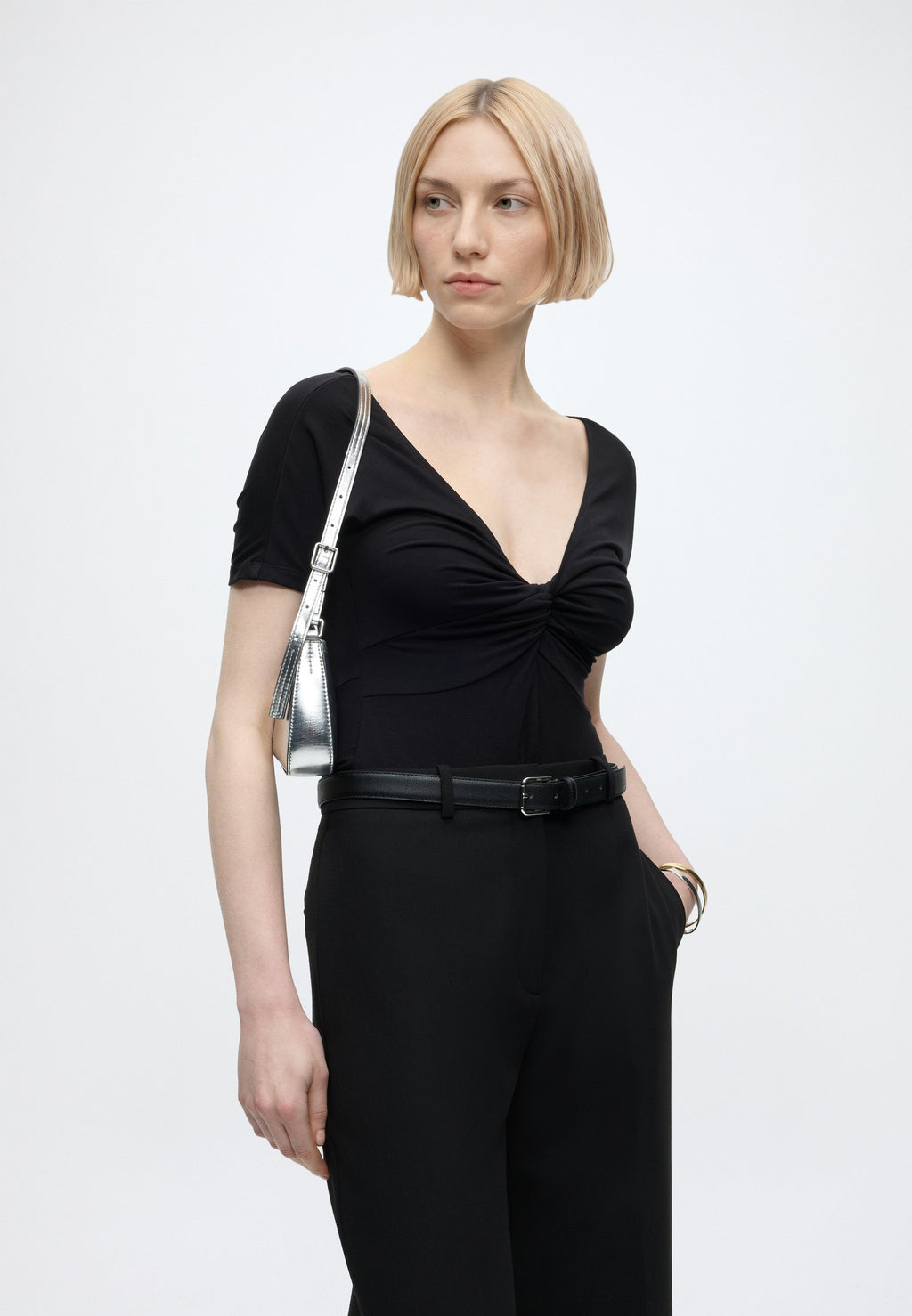 Good American TWIST FRONT BODYSUIT
