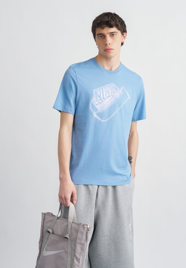 Nike Sportswear TEE BLUR FUTURA - Print T-shirt - work blue