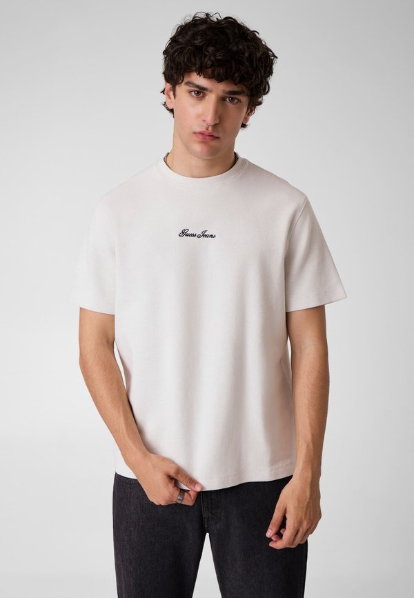 Guess T-SHIRT MIT GESTICKTEM LOGO - Basic T-shirt - weiß