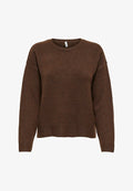ONLY ONLOLIVIA LS O-NECK CC KNT - Jumper - chocolate martini