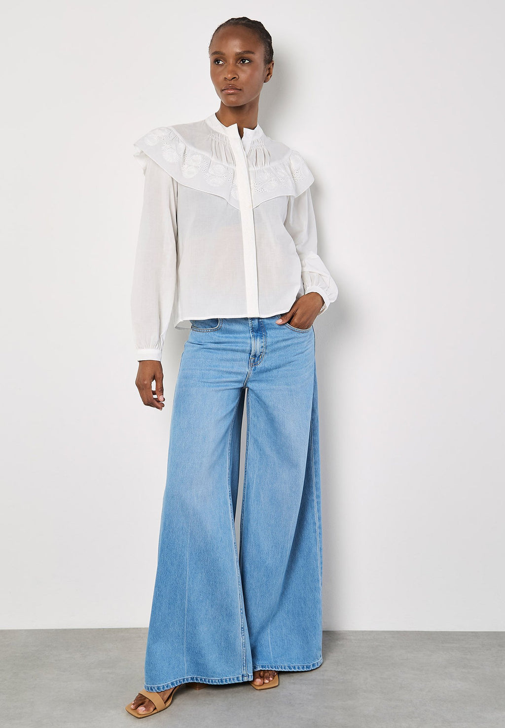 Apricot  EMBROIDERED