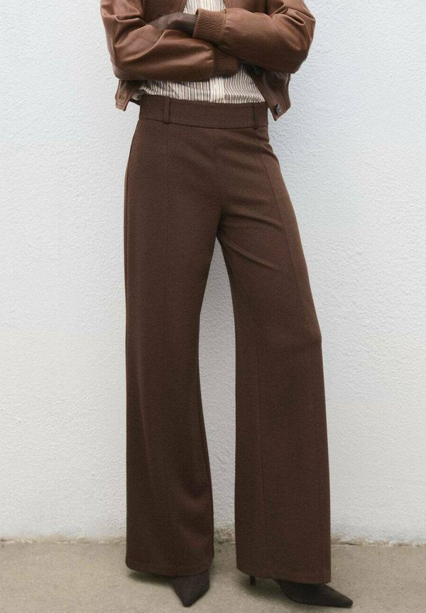 Mango Trousers - marron moyen