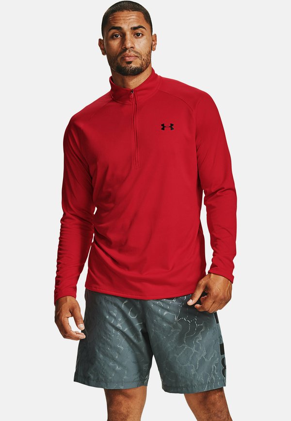 Under Armour TECH - Long sleeved top - dark red
