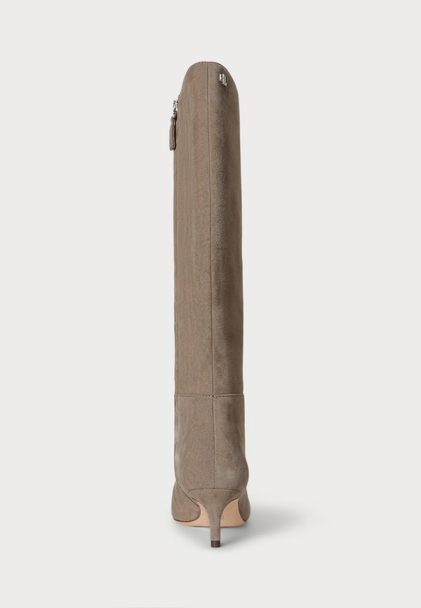 Lauren Ralph Lauren MCKAY SUEDE TALL BOOT HEEL