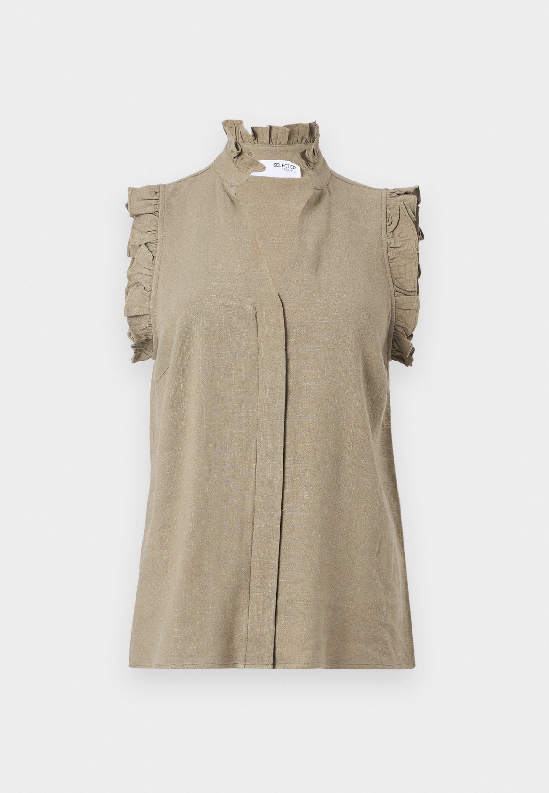 Selected Ruffle detail Sleeveless
