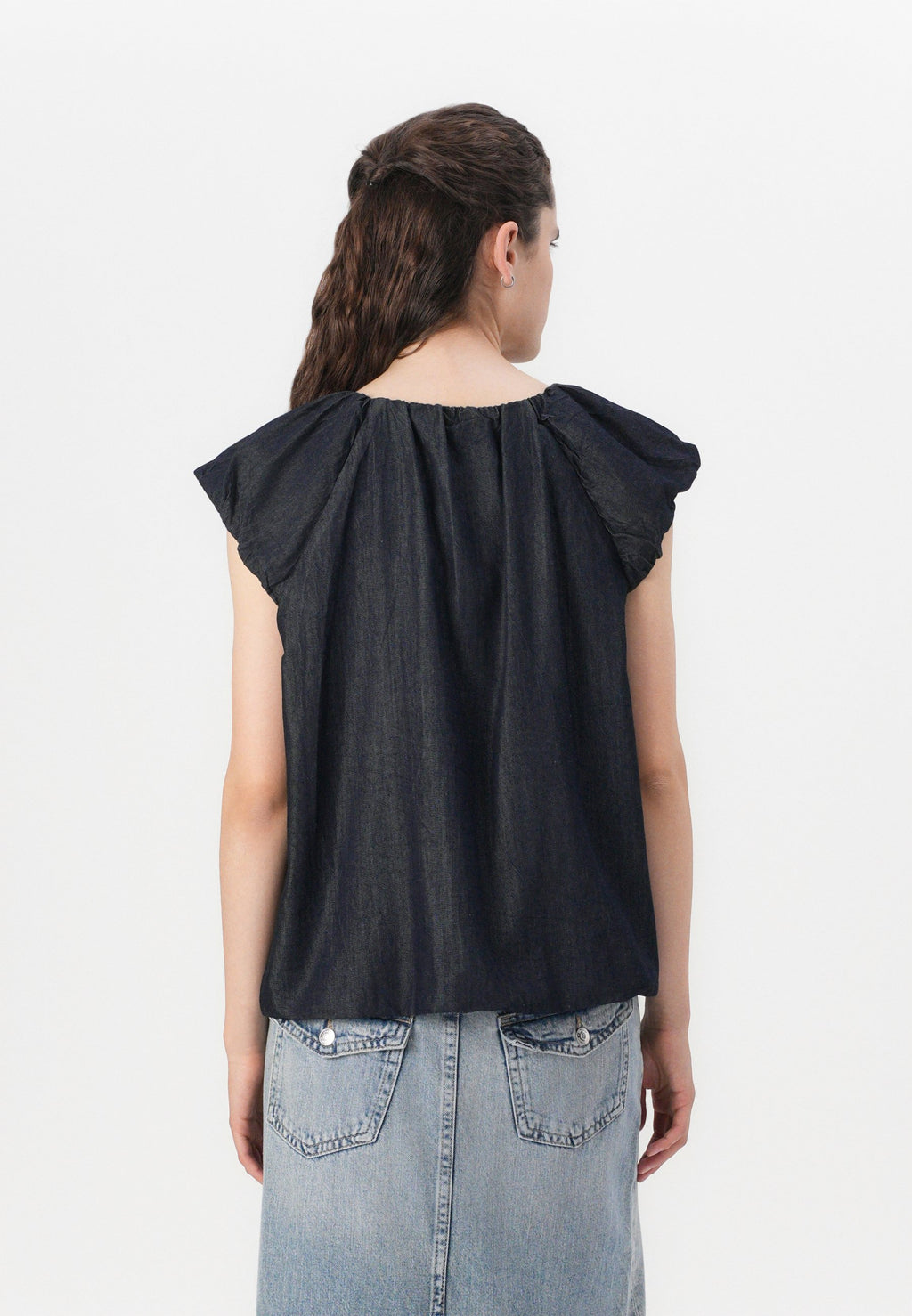 Selected Puff sleeved denim