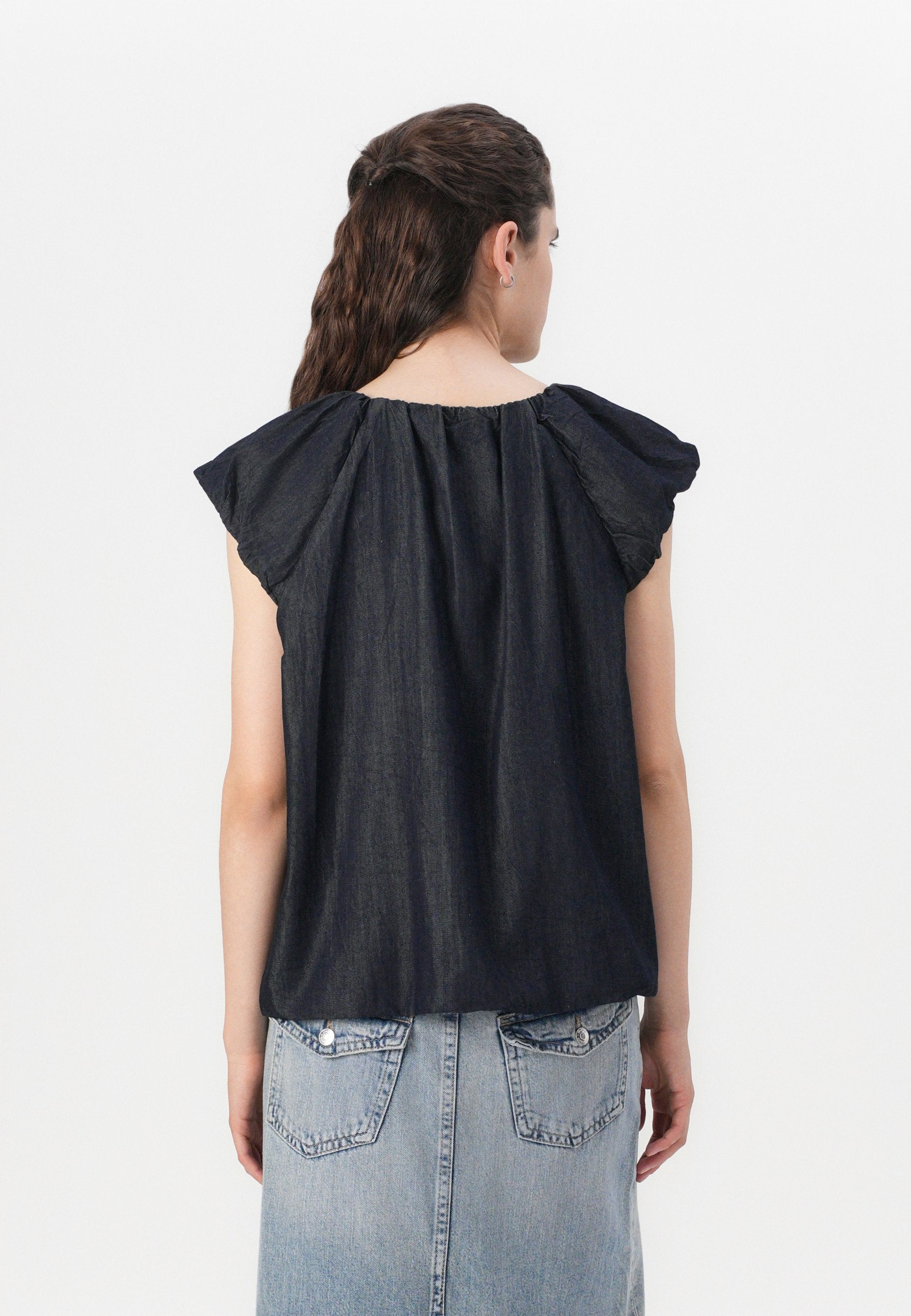 Selected Puff sleeved denim
