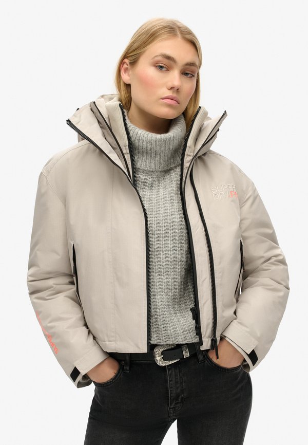 Superdry & Co HOODED EMBROIDERED - Light jacket - chateau gray