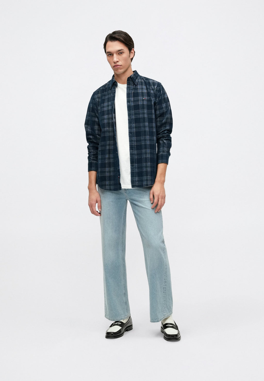 Tommy Jeans REGULAR FIT PRINCE OF WALES CHECK CORDUROY SHIRT