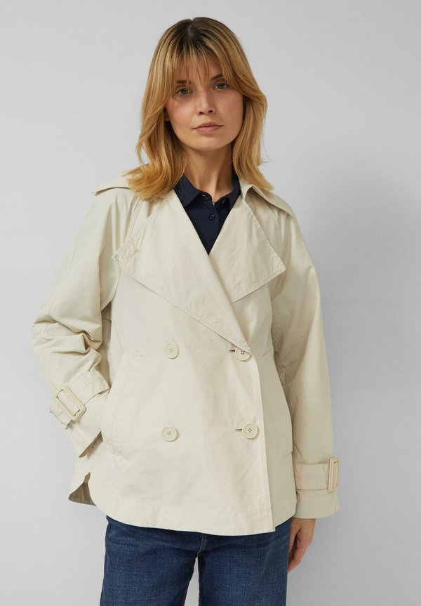 s.Oliver OUTDOOR-JACKE - Short coat - helles beige