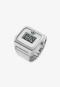adidas Originals DIGITAL TWO RING UNISEX - Ring - silver-coloured tone