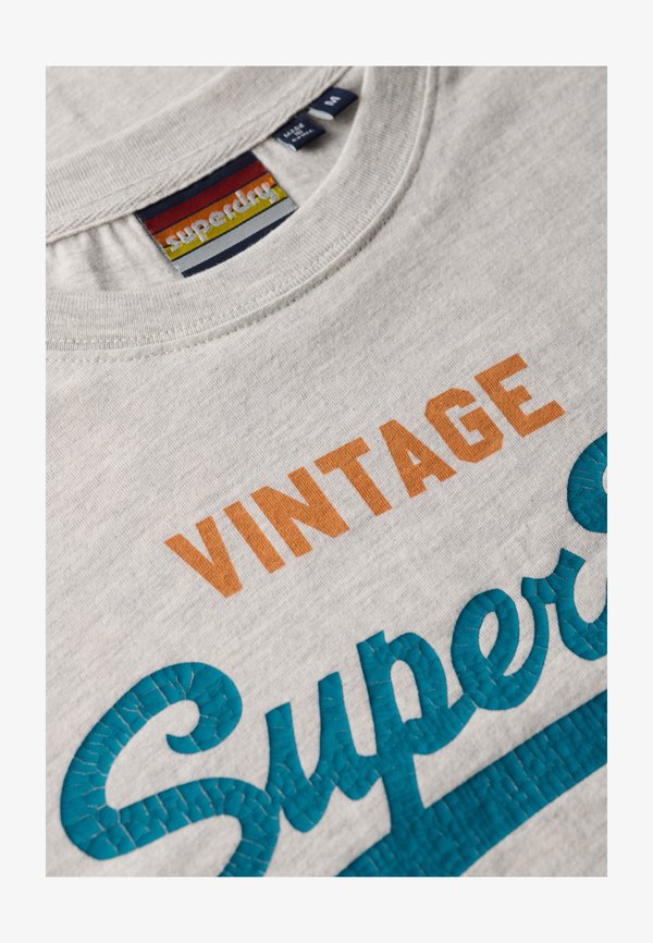 Superdry & Co Print T-shirt - quantico grey jaspe marl