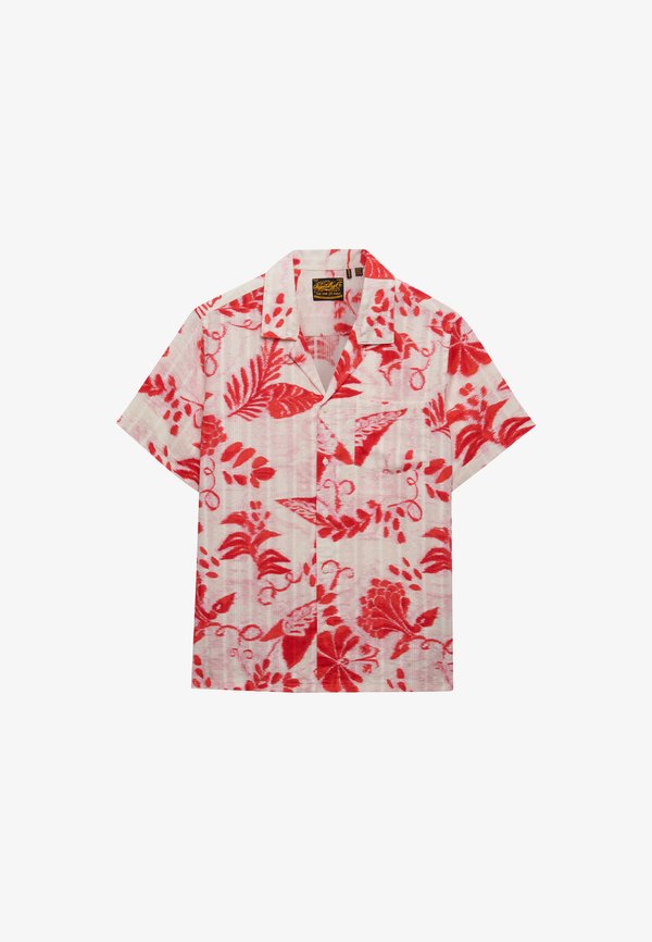 Superdry & Co SUPERDRY BEACH PRINTED SHORT SLEEVE SHIRT.. - Beach accessory - ikat floral red