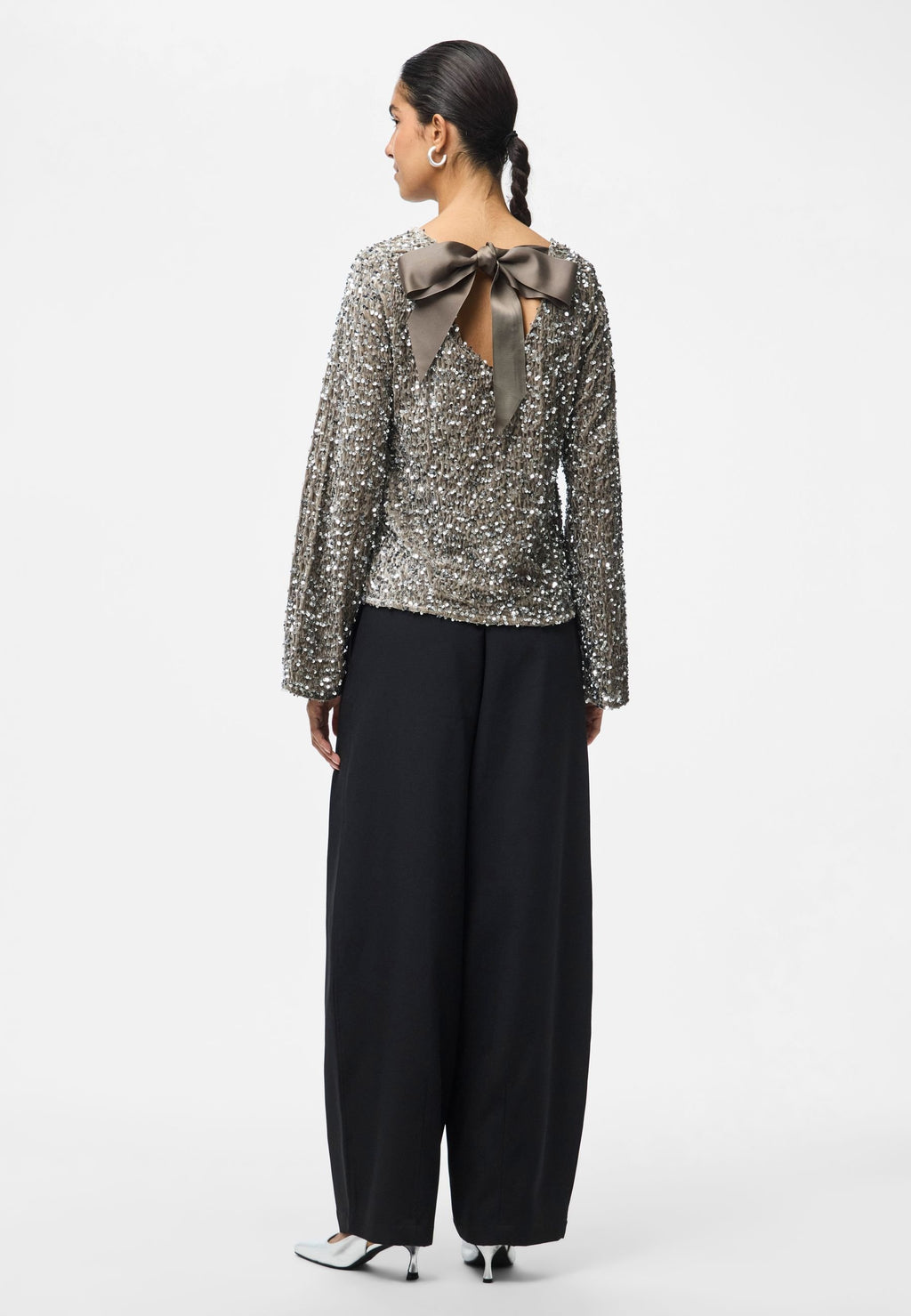 Pieces Long sleeved PCKAM SEQUINS BOW