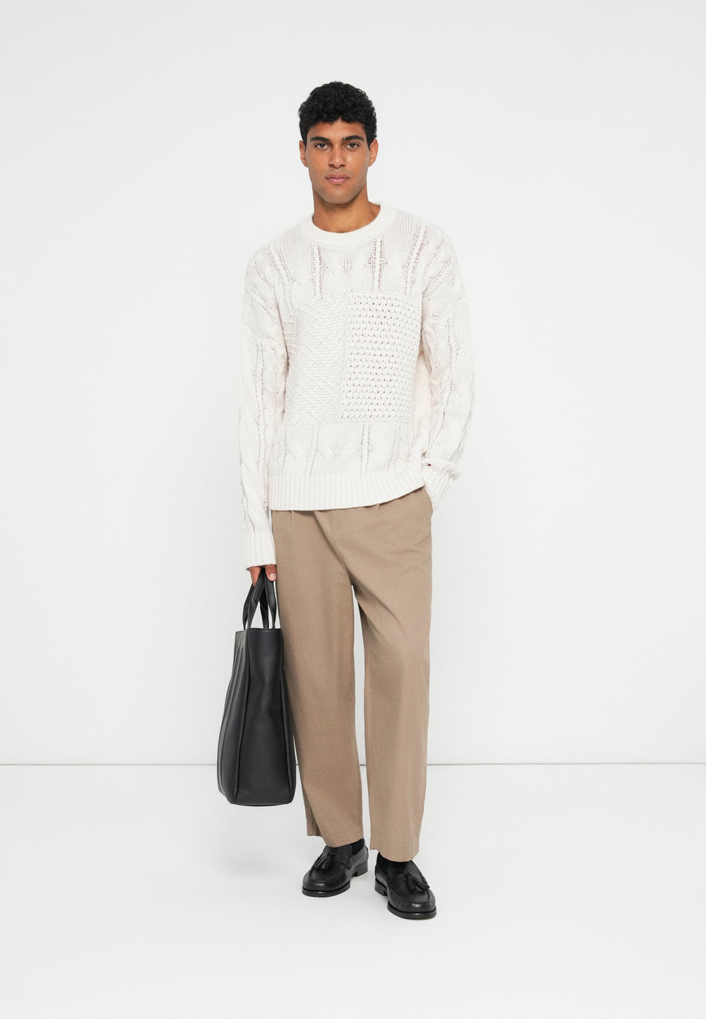 WOOL BLEND FLAG KNIT JUMPER Media 2