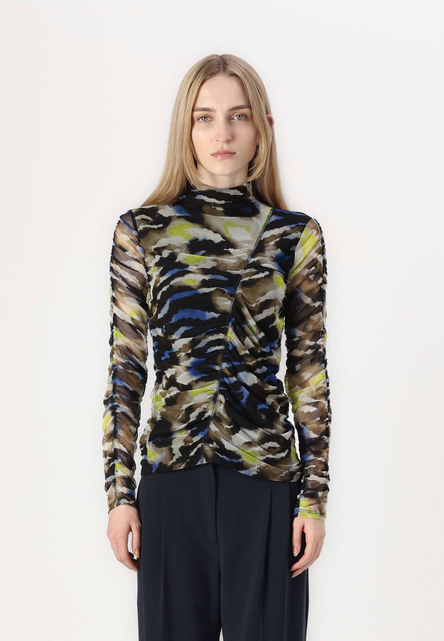 DKNY PRNT MOCK