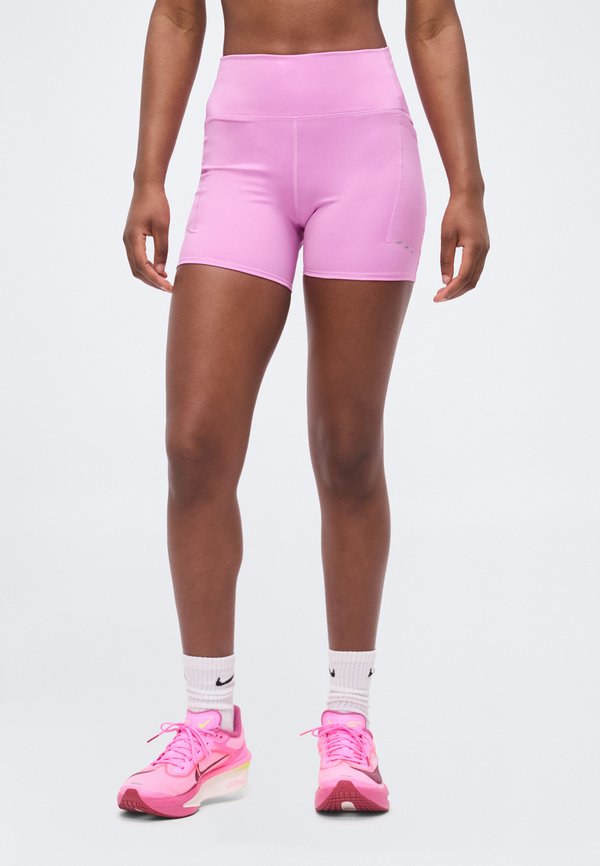 Nike Performance W NK DF SWIFT HR 4IN SHORT - Short running tights - light magenta