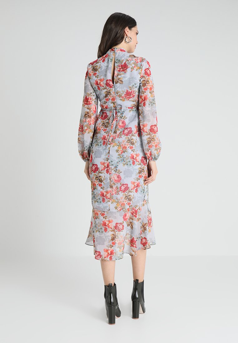 Hope & Ivy Maternity KEYHOLE MIDI WITH TRIM DETAIL