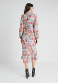 Hope & Ivy Maternity KEYHOLE MIDI WITH TRIM DETAIL