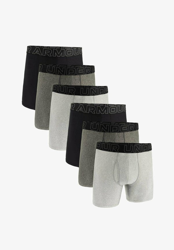Under Armour 6 PACK - Boxer briefs - schwarz grau