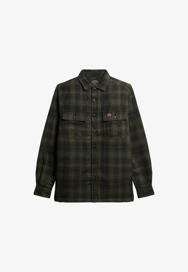 Superdry & Co MILLER - Shirt - haze ombre olive