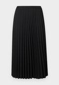 Tommy Hilfiger PLEATED TWILL MIDI SKIRT - Pleated skirt - black